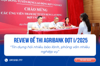 Tổng hợp Review đề thi Ngân hàng Agribank đợt 1.2025
