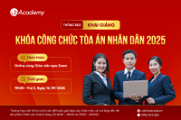 UB Academy Thông báo khai giảng khóa học luyện thi Công chức Tòa án nhân dân tối cao 2025
