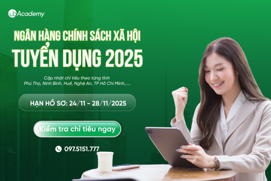 Ngân hàng Chính sách Xã hội (VBSP) tuyển dụng 116 chỉ tiêu năm 2025
